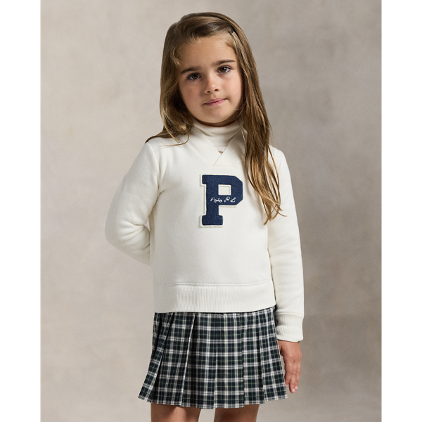 Letterman Fleece Sweatshirt Dress