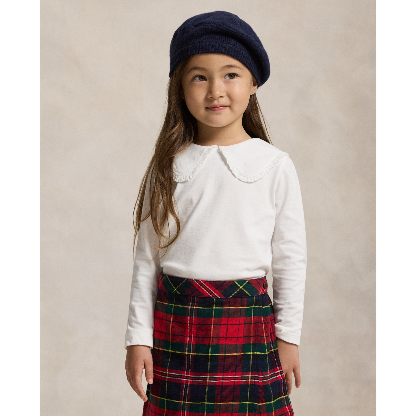 Детская футболка Ralph Lauren Ruffled Cotton Jersey, цвет: Белый — фото 4