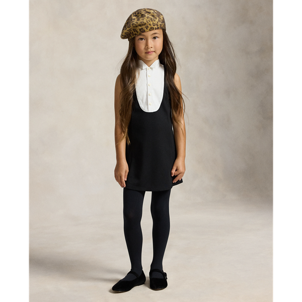 Tuxedo Cotton-Blend Sleeveless Dress 