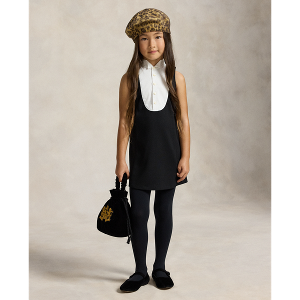 Tuxedo Cotton-Blend Sleeveless Dress 