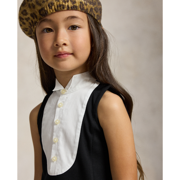 Tuxedo Cotton-Blend Sleeveless Dress 