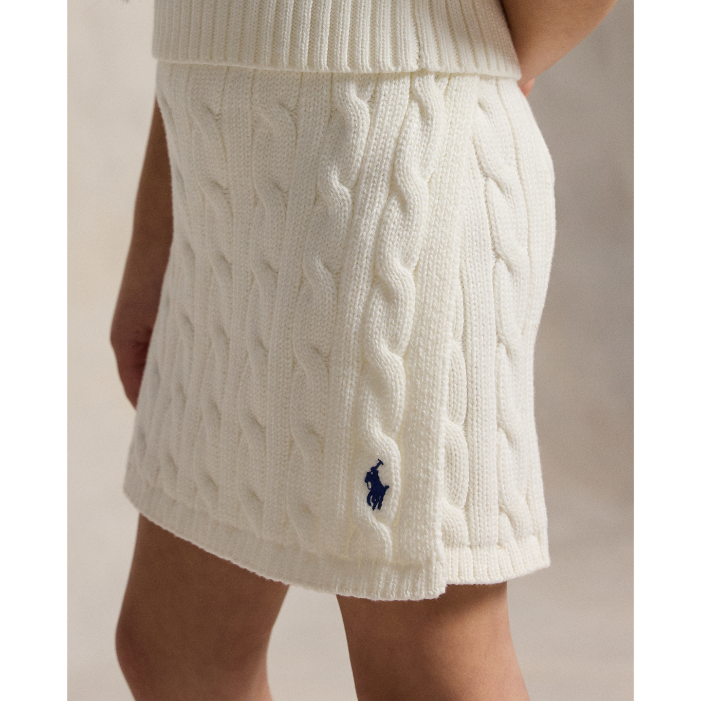 Детские комплекты Ralph Lauren Cotton Polo Sweater & Faux-Wrap Skirt, цвет: Белый — фото 3