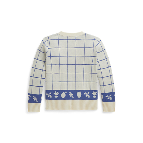 Детские кардиганы Ralph Lauren Windowpane Cotton V-Neck Cardigan