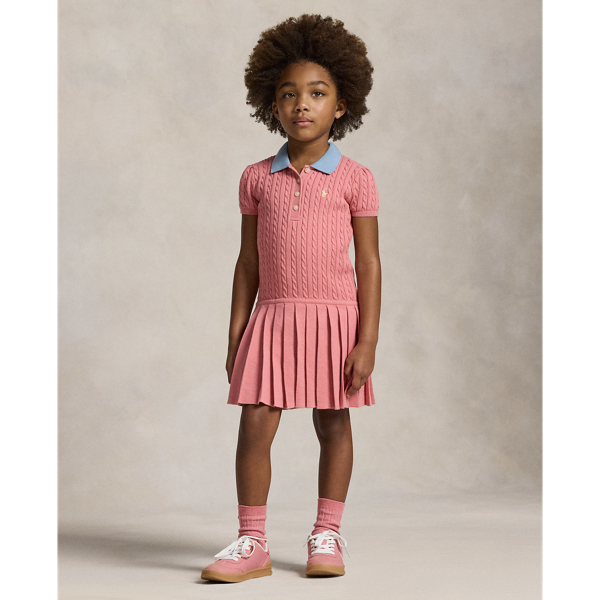 Pulloverkleid mit Mini-Zopfmuster