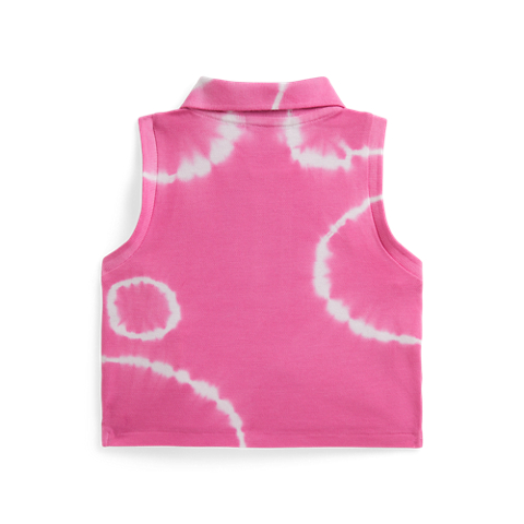 Детские рубашки Ralph Lauren Tie-Dye Mesh Boxy Polo Shirt