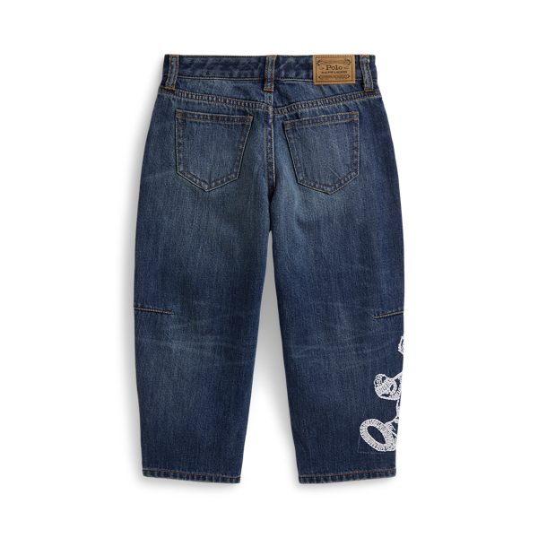 Patsy Wash Curved Tapered Polo Bear Jean Girls 1.5-6.5 Years 3