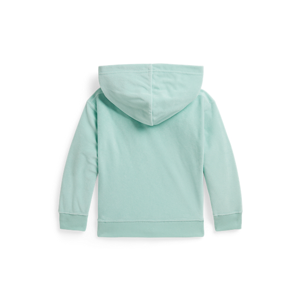 Parakeet Polo Bear Terry Hoodie Girls 2-6x 2