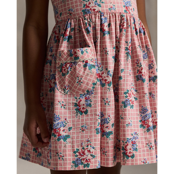 Ellis Floral Floral-Print Slub Cotton Dress Girls 2-6x 5