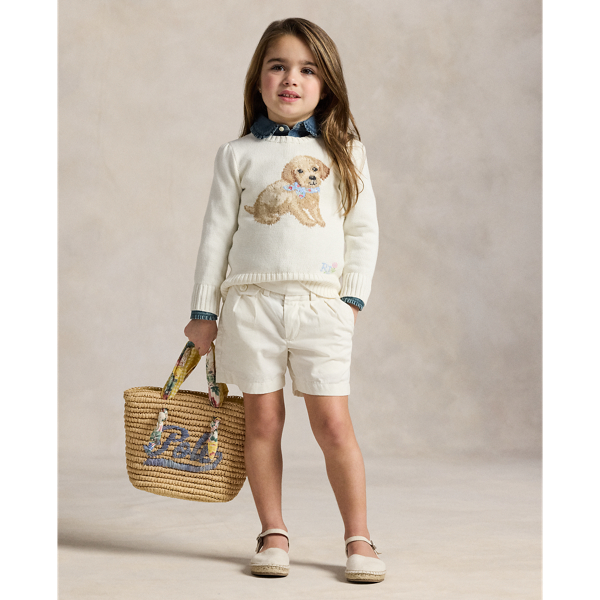 Pull col rond chien Girls 1.5-6.5 Years en Nevis 4