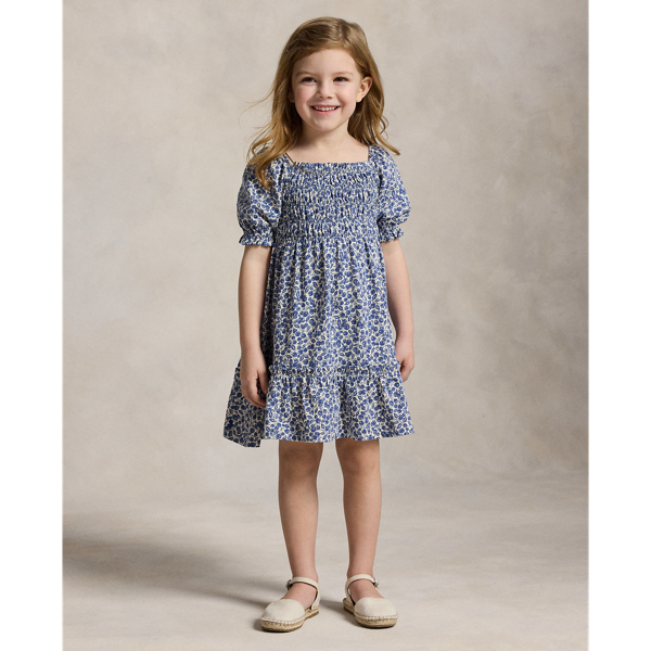 Baumwolljerseykleid mit Blaubeer-Druck