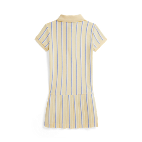 Детские платья Ralph Lauren Striped Oxford Mesh Polo Dress