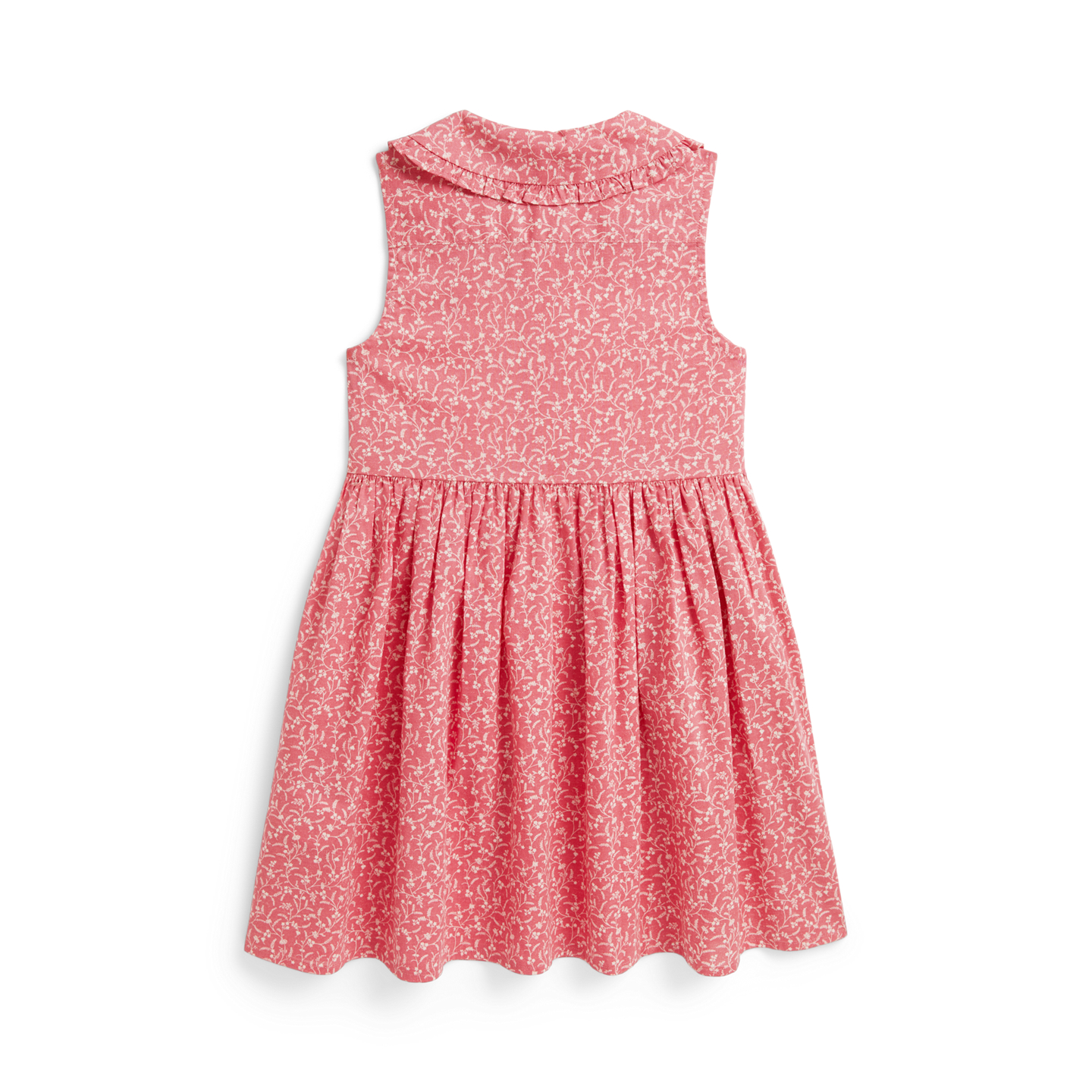 Детское платье Ralph Lauren Floral Cotton Shirtdress, цвет: С принтом розовый — фото 1