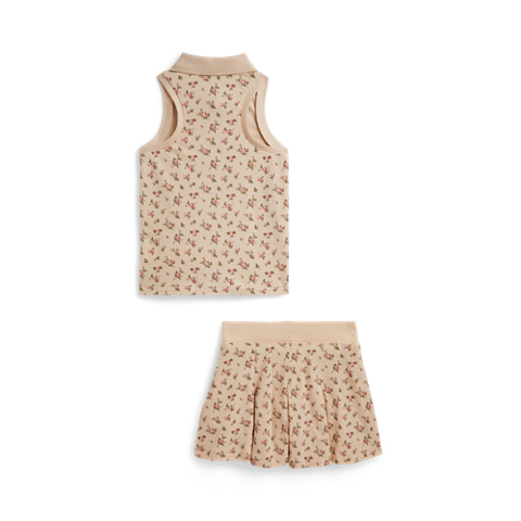 Детские юбки Ralph Lauren Floral Stretch Mesh Polo Shirt & Skort