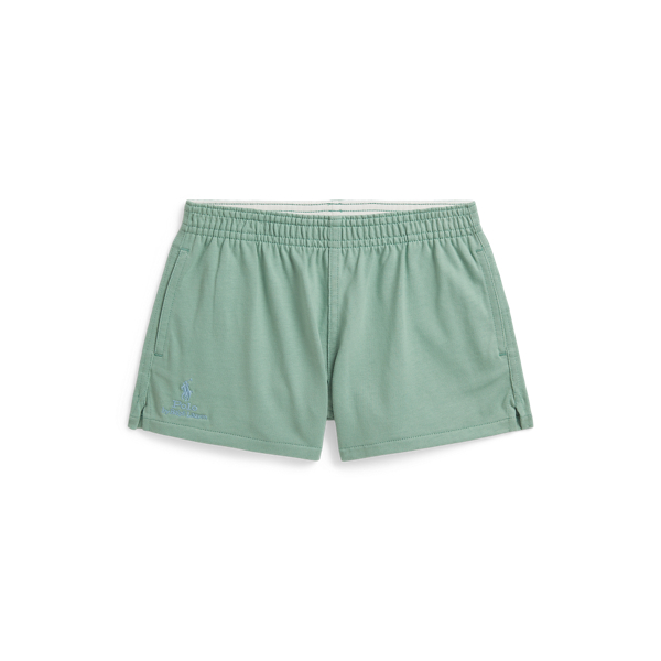 Faded Mint Logo Cotton Jersey Short Girls 2-6x 1