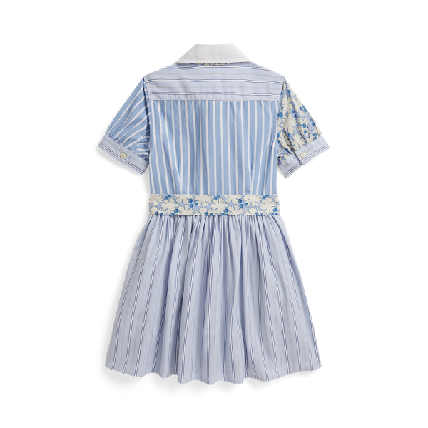 Multi Cotton Poplin Fun Shirtdress Girls 2-6x 3