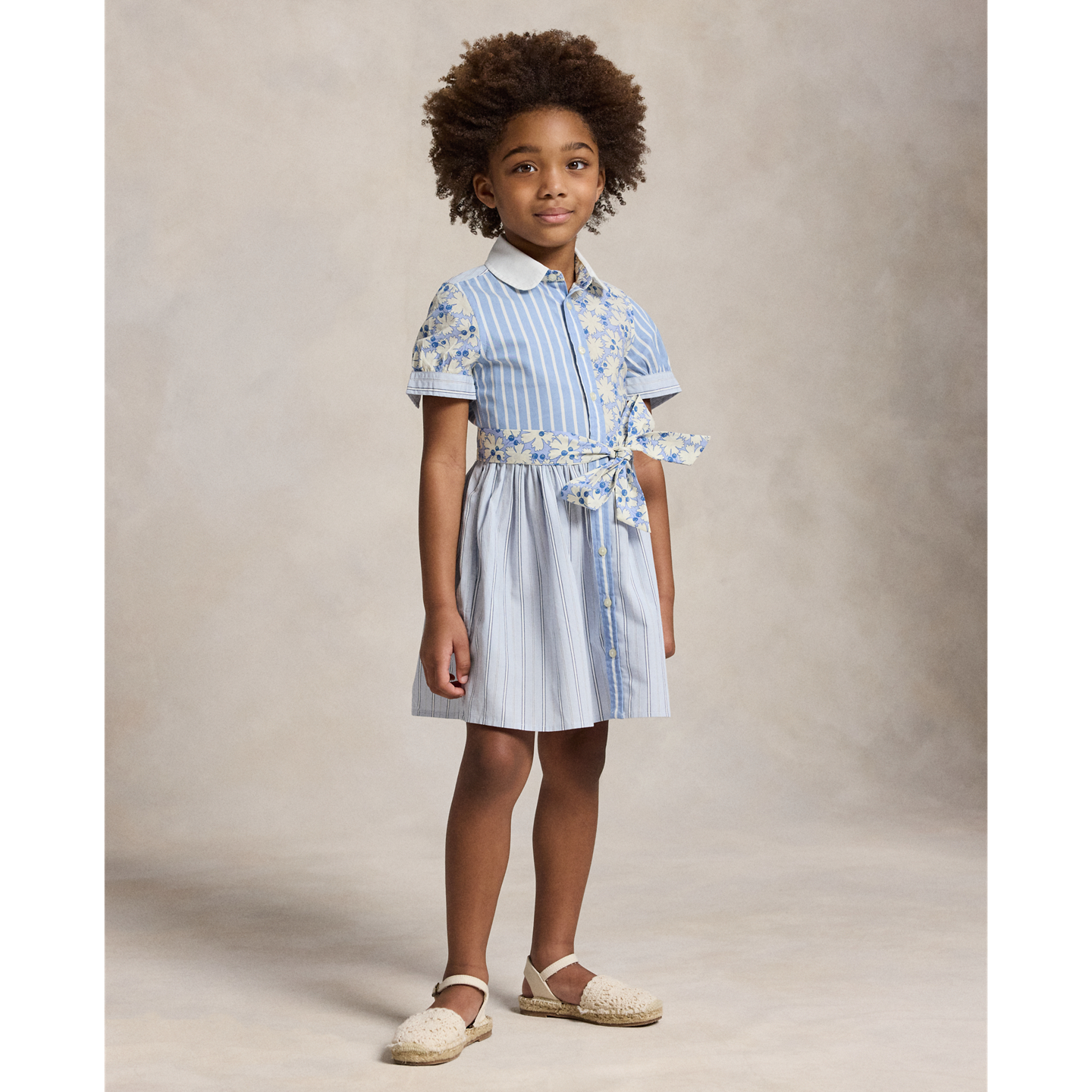 Детское платье Ralph Lauren Cotton Poplin Fun Shirtdress, цвет: Разноцветный — фото 4