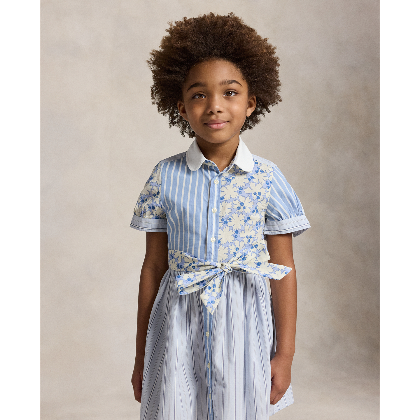 Детское платье Ralph Lauren Cotton Poplin Fun Shirtdress, цвет: Разноцветный — фото 2