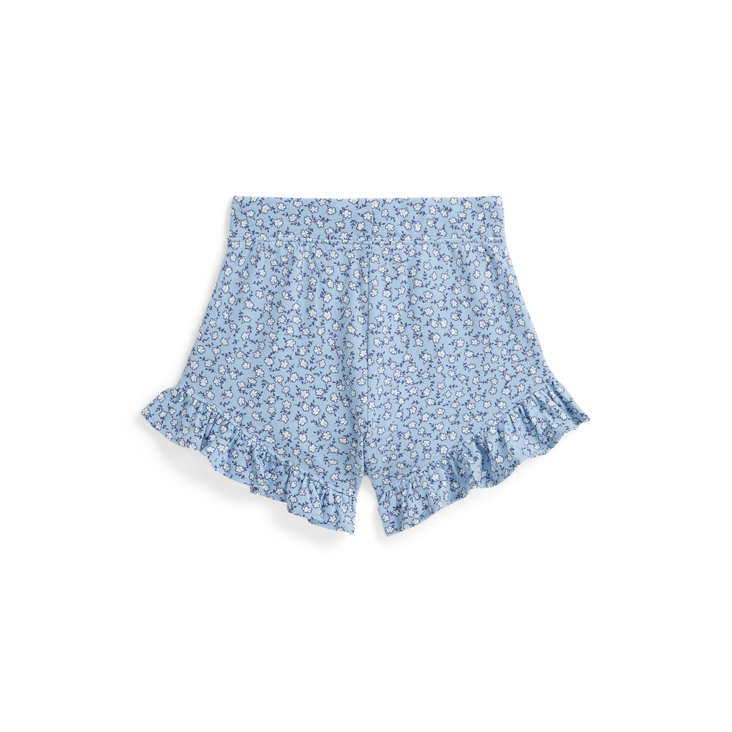 Шорты Ralph Lauren Floral Ruffled Stretch Mesh Short, цвет: Синий / Белый — фото 1