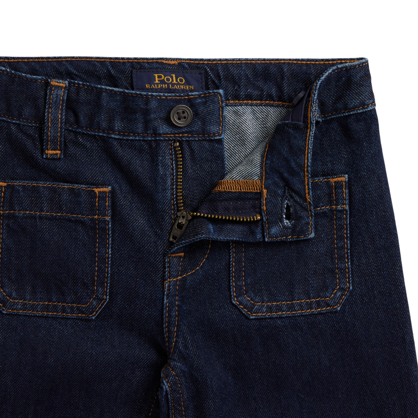 Детские джинсы Ralph Lauren Logo Flared Denim, цвет: Варёный — фото 5