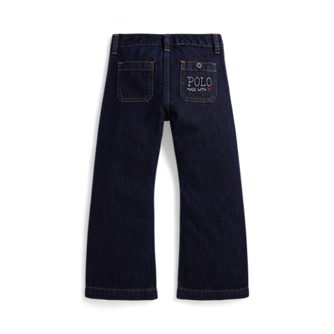 Детские джинсы Ralph Lauren Logo Flared Denim, цвет: Варёный
