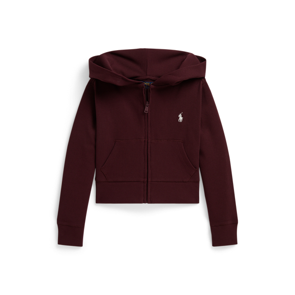 Girls 2-6x Ribbed Boxy Full-Zip Hoodie 1