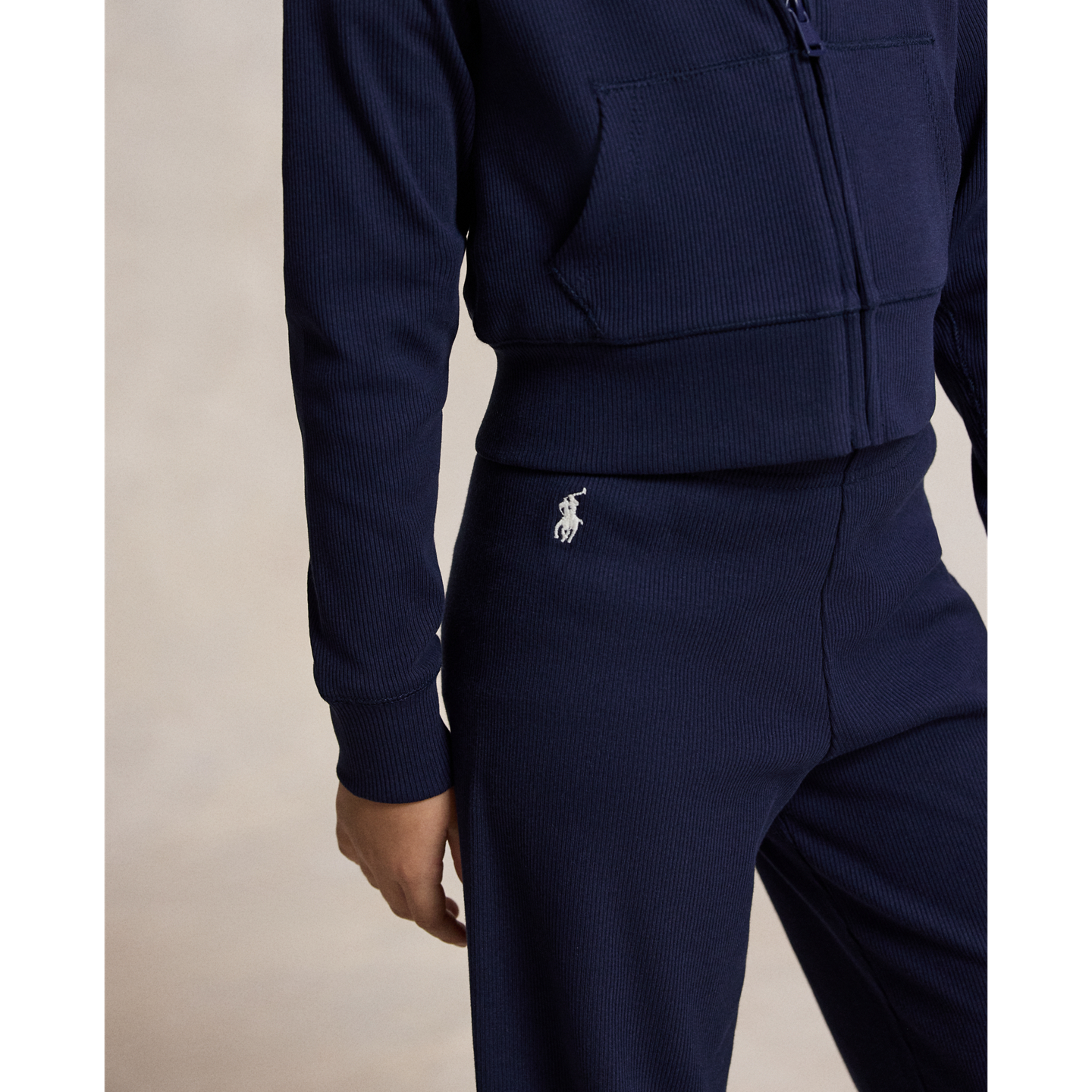 Детские брюки Ralph Lauren Ribbed Wide-Leg, цвет: Тёмно-синий — фото 3