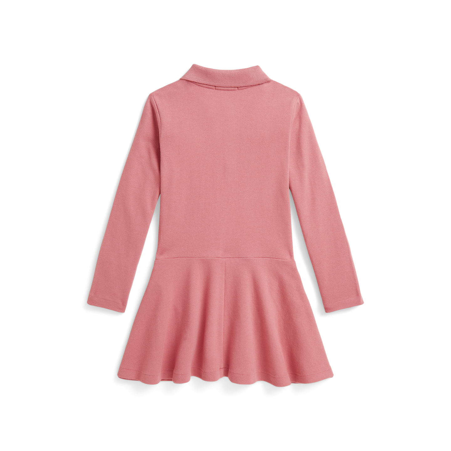 Детское платье Ralph Lauren Stretch Mesh Polo Dress, цвет: Холщовый розовый — фото 1