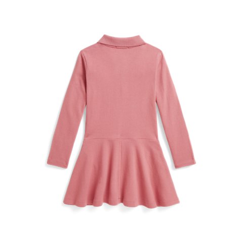 Детское платье Ralph Lauren Stretch Mesh Polo Dress, цвет: Холщовый розовый