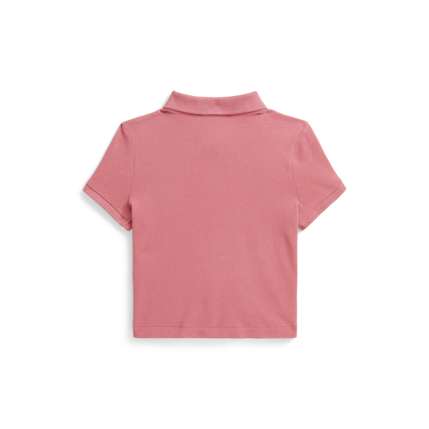 Детское поло Ralph Lauren Boxy Big Pony Stretch Mesh Polo, цвет: Холщовый розовый — фото 1