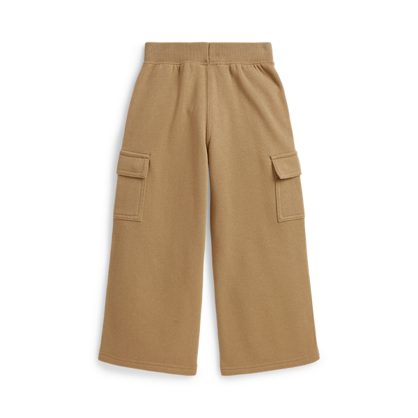 Fleece Wide Leg Cargo Sweatpant