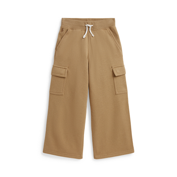 Fleece Wide Leg Cargo Sweatpant