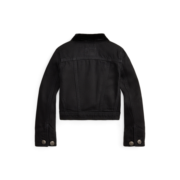 Double-Breasted Boxy Denim Jacket