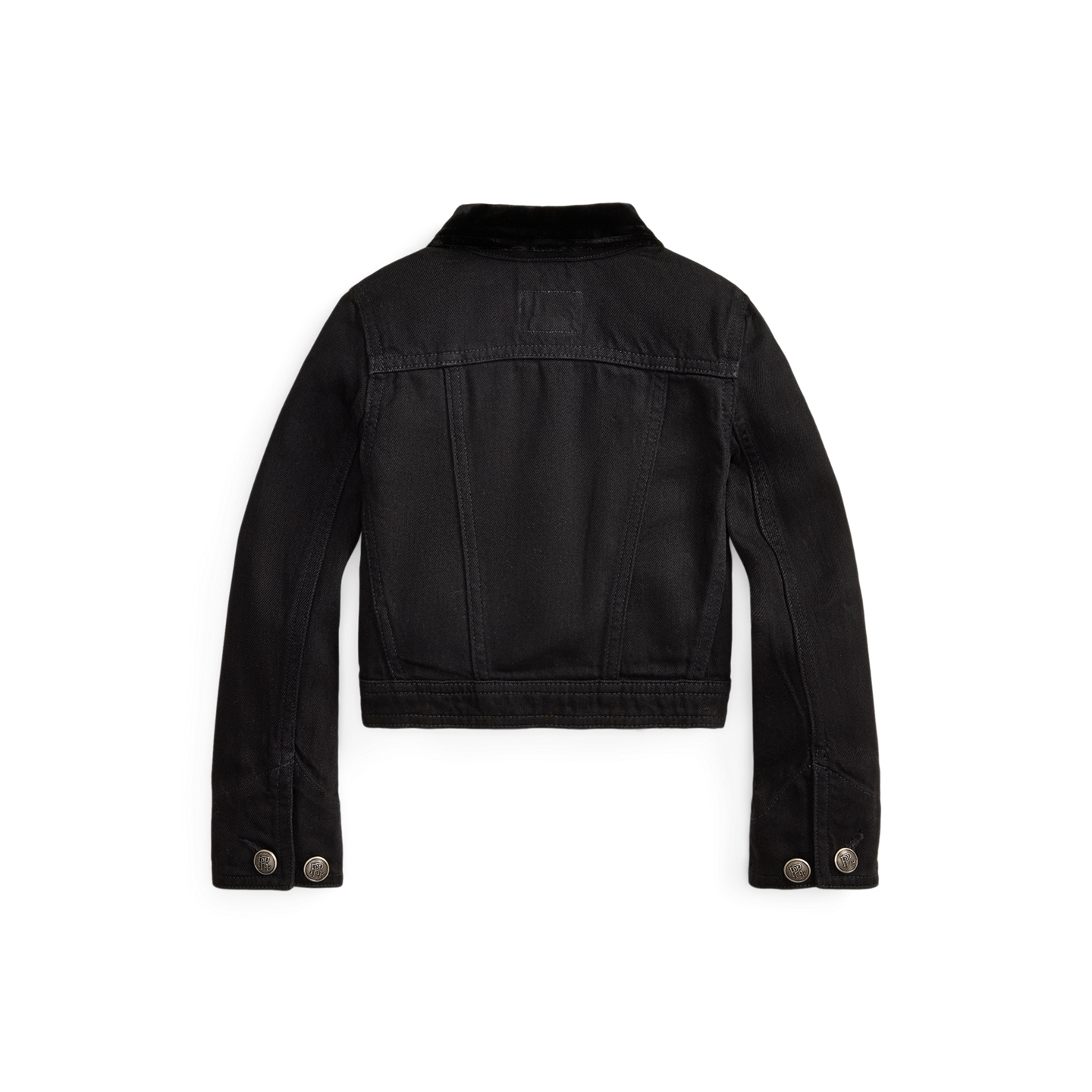 Детская куртка Ralph Lauren Double-Breasted Denim Boxy, цвет: Варёный — фото 1