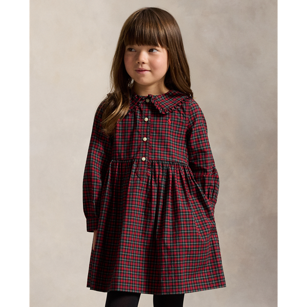 Plaid Cotton Poplin Shirtdress