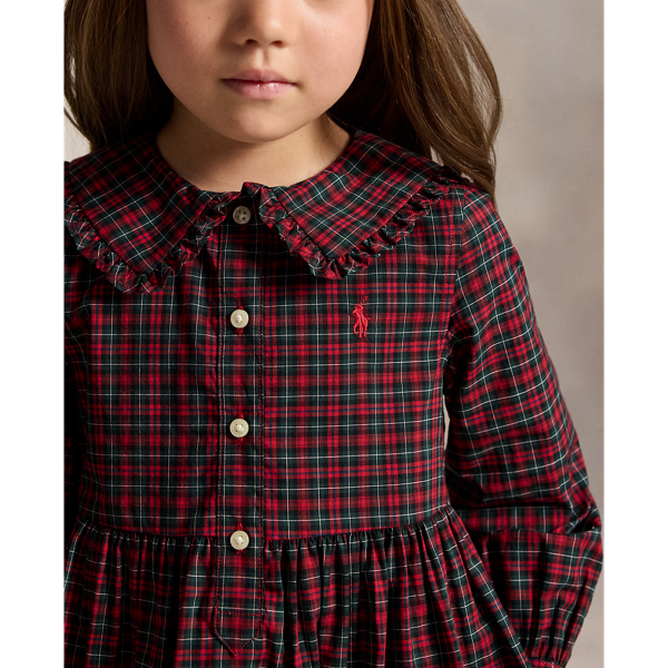 Plaid Cotton Poplin Shirtdress