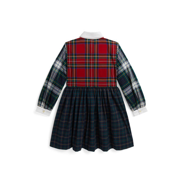 Robe-chemise fantaisie motif &eacute;cossais