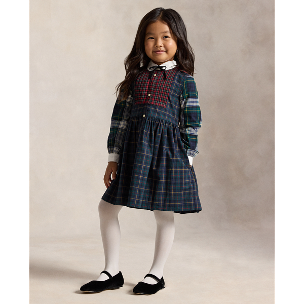 Robe-chemise fantaisie motif &eacute;cossais