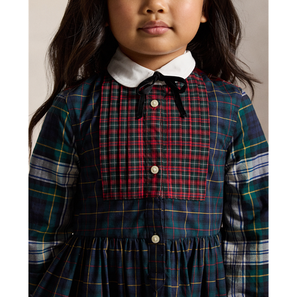 Robe-chemise fantaisie motif &eacute;cossais