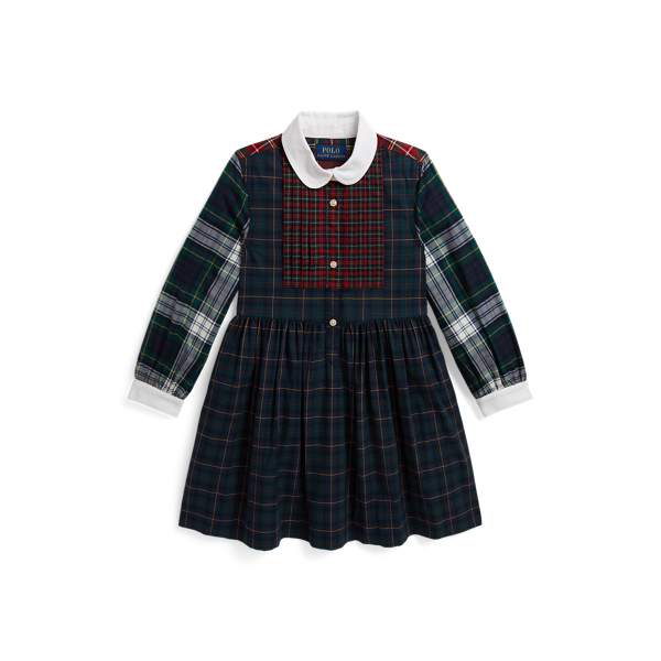 Robe-chemise fantaisie motif &eacute;cossais