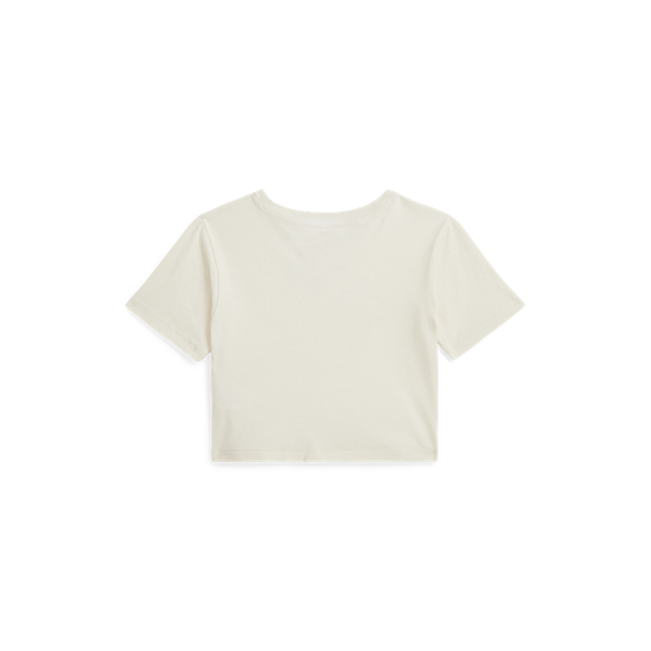 Bawełniany T-shirt boxy z logo 