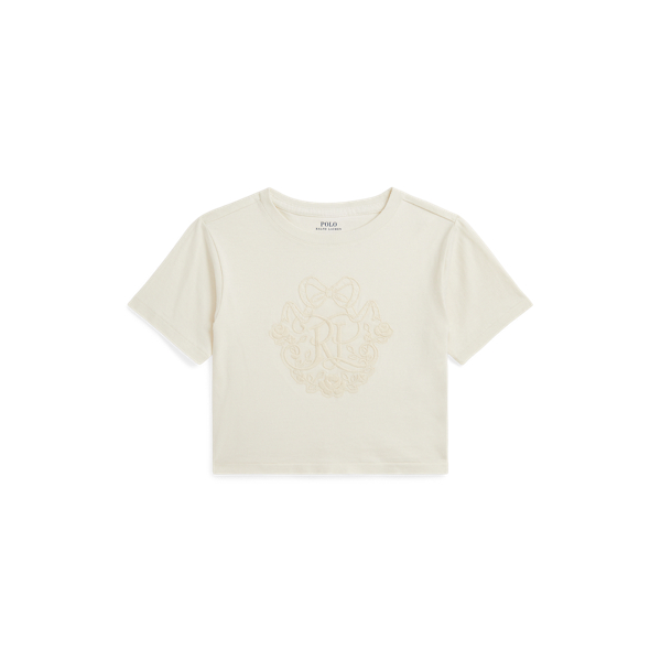 Bawełniany T-shirt boxy z logo 