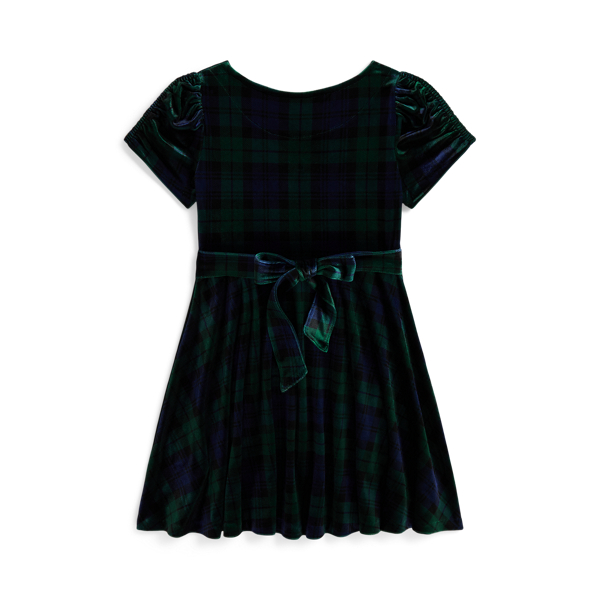 Plaid Velvet Dress 
