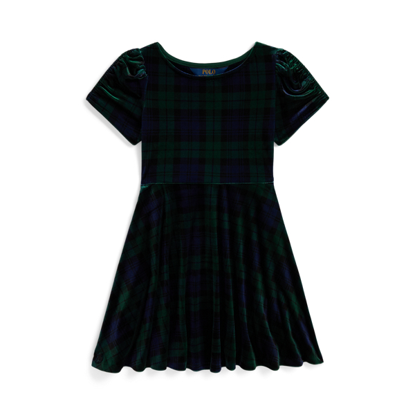 Plaid Velvet Dress 