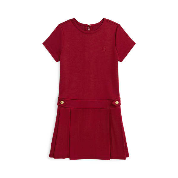 Pleated Ponte Dress