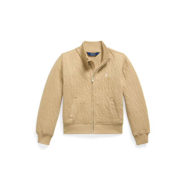 Quilted Cable-Motif Jacket
