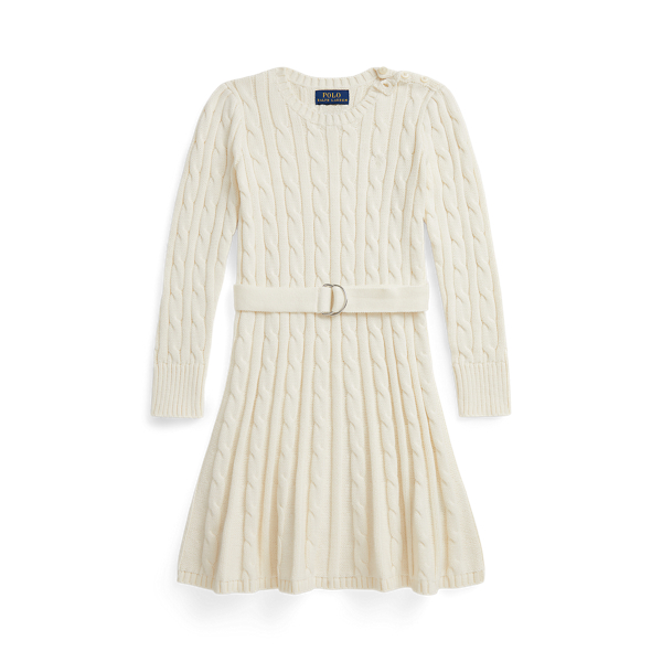Cable-Knit Cotton Jumper Dress