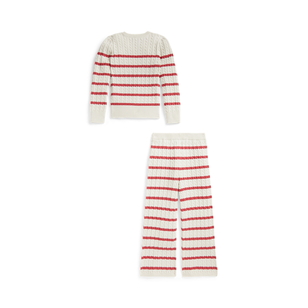 Mini-Cable Cotton Cardigan & Pant