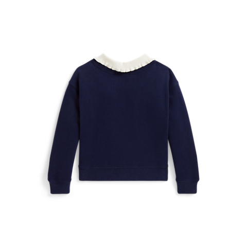 Детская толстовка Ralph Lauren Collared Fleece, цвет: Тёмно-синий