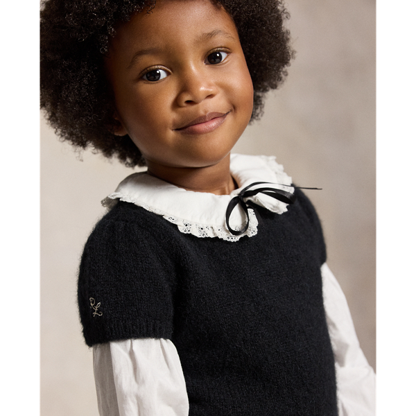 Wool-Blend Short-Sleeve Jumper