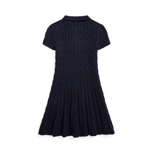 Polo-Pulloverkleid mit Zopfmuster Girls 1.5-6.5 Years in RL-Navy/Creme 3